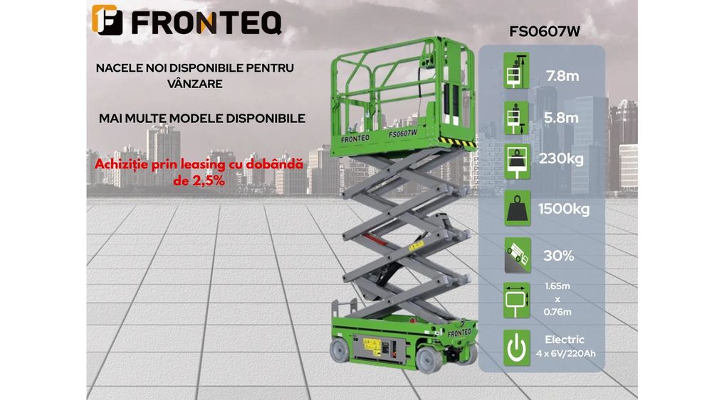 Fronteq FS0607W Nacela foarfeca electrica FRONTEQ FS0607W (8m)