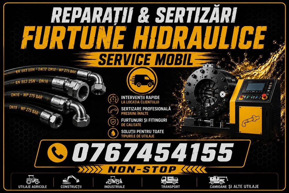 Reparatii & sertizari furtunuri hidraulice