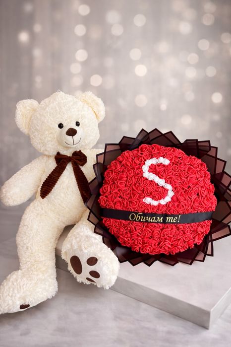 Букет от вечни рози