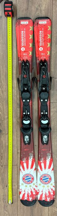 110см Limited Edition Rossignol Bayern München skis с Leki щеки