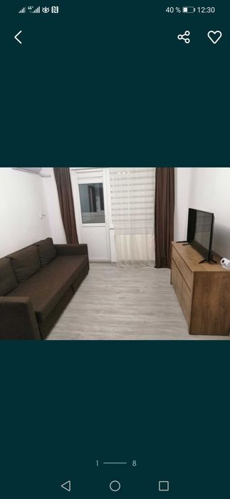 închiriez apartament cu 2 camere complet mobilat și utilat