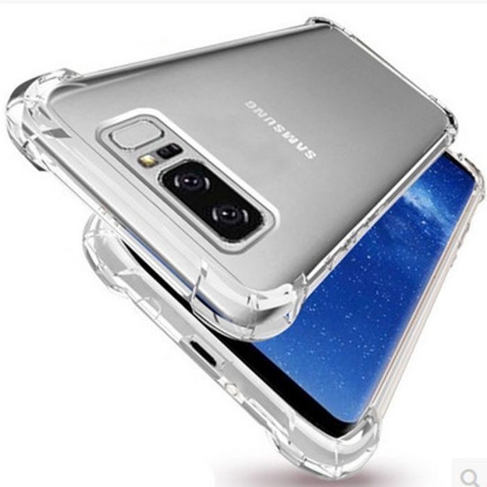 Samsung S8 S9 S10 Plus Husa Protectie Colturi Din Silicon Transparenta