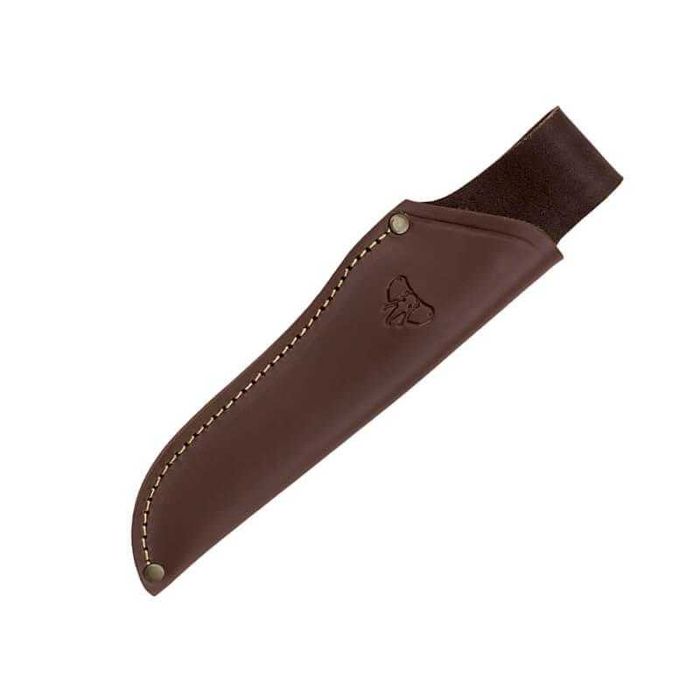 Cutit vanatoare Cudeman Nordico, maner lemn de mesteacan, lama otel Bohler N695, teaca piele