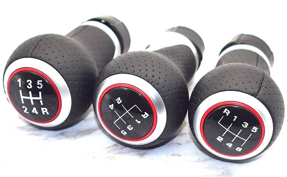 Nuca PIELE NATURALA perforata schimbator viteze - Audi A4 (B8) A5 Q5