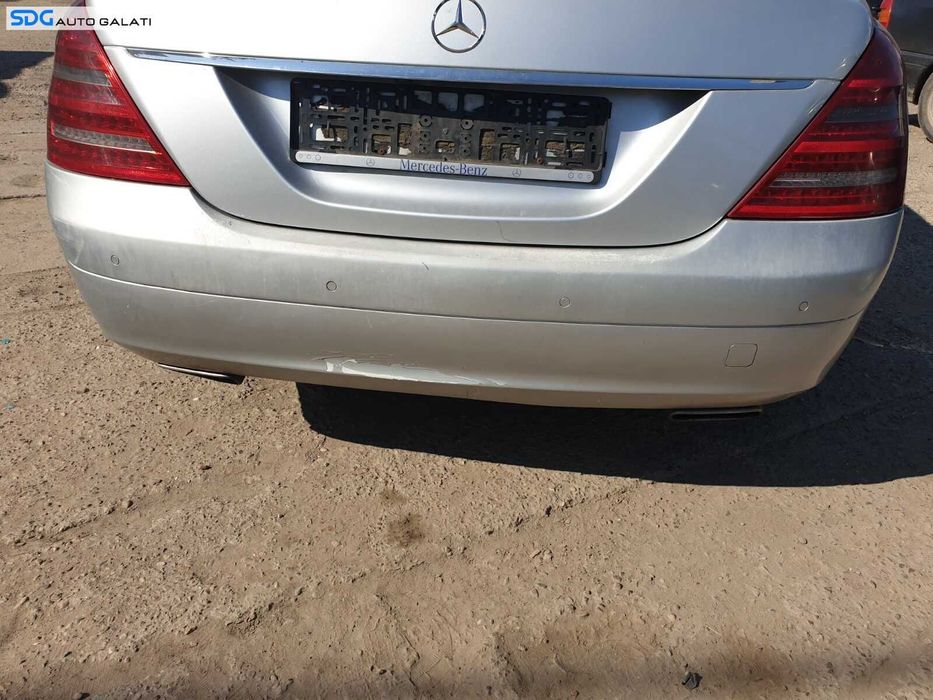 Bara Spoiler Spate cu Locas Senzori Parcare Mercedes Clasa S Class W221 S320 Facelift 2005 - 2013 Culoare C775 [C0295]
