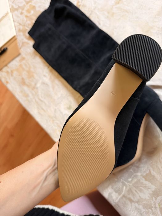 Чизми естествен велур 40 номер