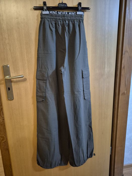 Штаны карго цвет хаки