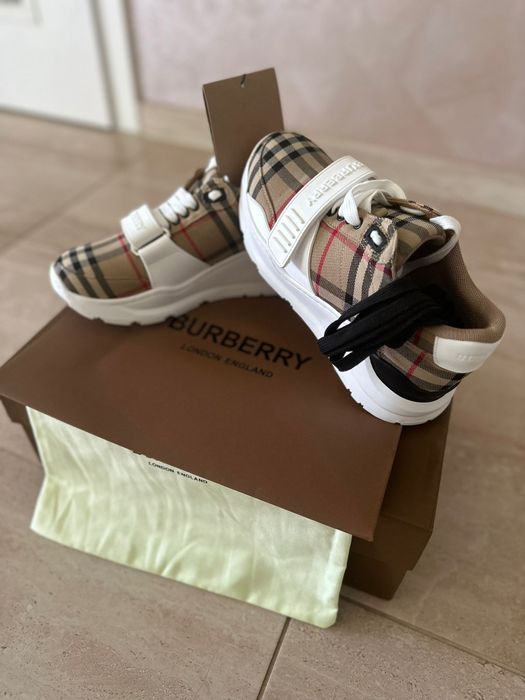 Regis Check Sneakers BURBERRY Коледно Намаление