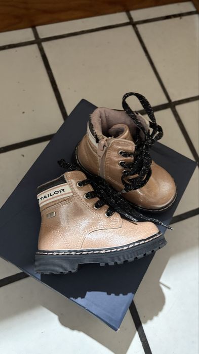 Детски зимни боти розов лак с брокат Tom Tailor