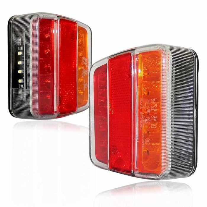 Комплект 2 броя LED стопове 10 см 12V-24V за камион ремарке бус