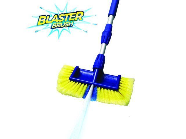 Perie spalat auto Blaster Brush 2 in 1, cu perie si cu pistol cu jet apa, bara extensibila pana la 1.4 metri