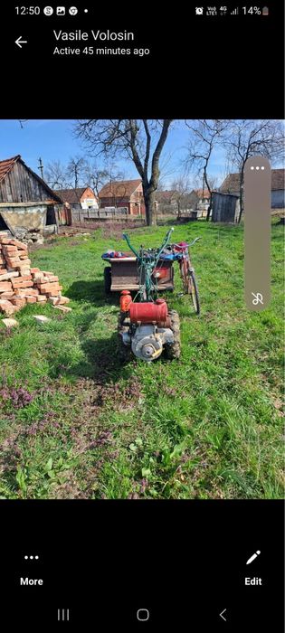 Motocultor de vanzare cu motor stricat,de vanzare