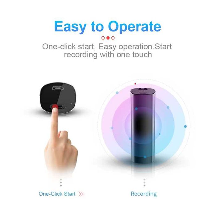 Подслушвател аудио записващо устройство скрит запис глас рекордер 500ч