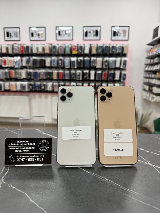 iPhone 11 Pro Max | 64Gb | Baterie 100% | Garantie | phonelab.ro