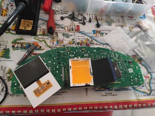 Display FULL FIS VW AUDI A3 A4 A6 VDO LCD дисплей - НОВИ