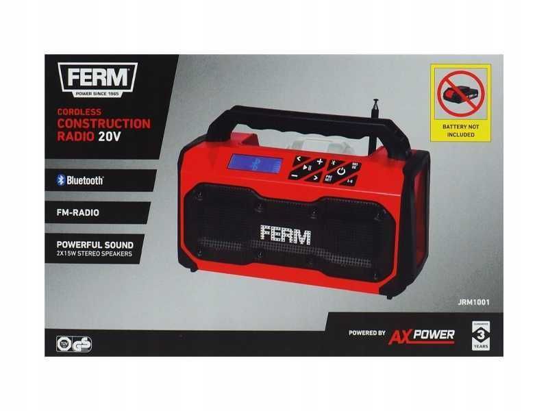 Строително радио Ferm Bluetooth