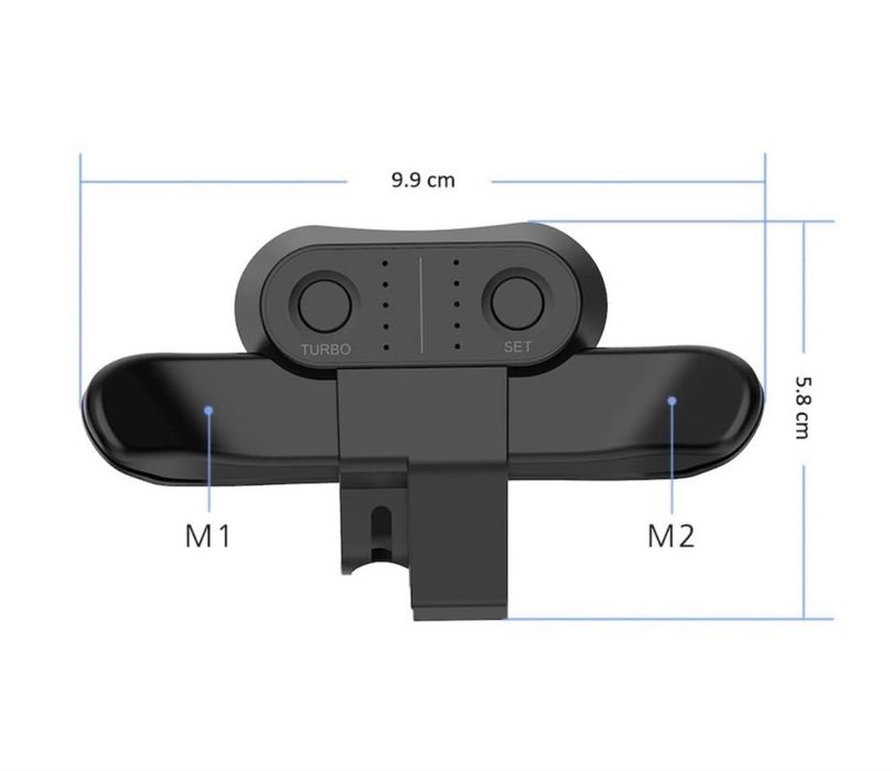 Butoane Paddle DRILI pentru Controller PS4, Atasament Spate cu Functie TURBO si Memorie, Plug & Play