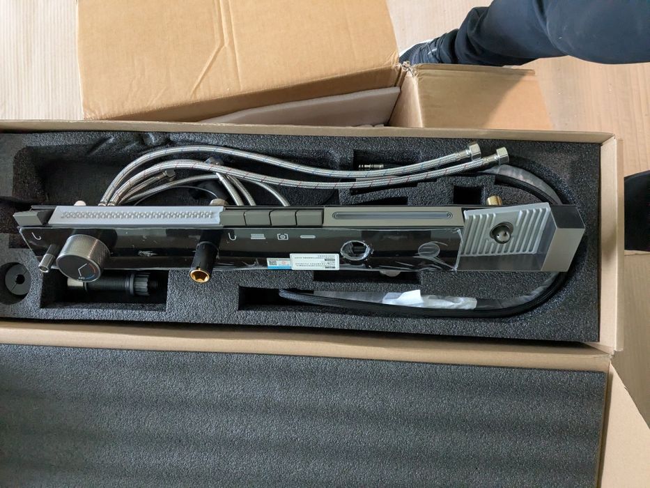 Луксозна Многофункционална Кухненска Мивка тип  Водопад, Черен мат