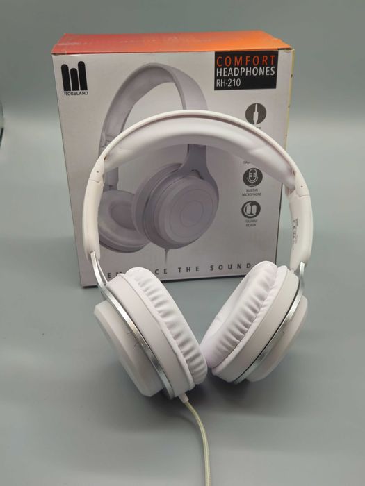 Промо! ROSELAND RH-210 Comfort слушалки с микрофон,сгъваеми,3.5 мм