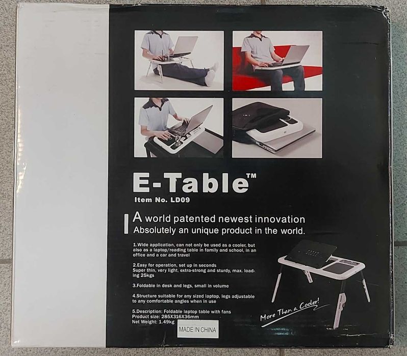 Подставка для ноутбука E-Table LD09 (новая, в упаковке)