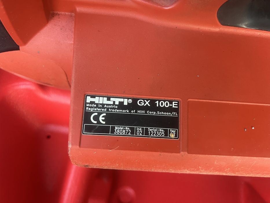 Pistol cuie beton hilti GX 100- E