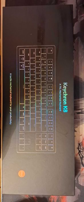 Геймърска Механична клавиатура Keychron K8 Aluminum Hot-Swappable TKL
