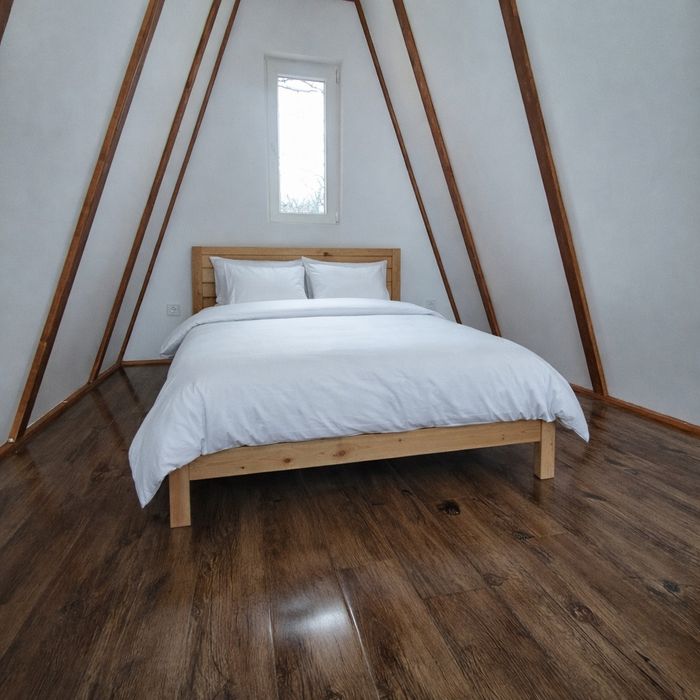 Cabana A frame din lemn în toată tara