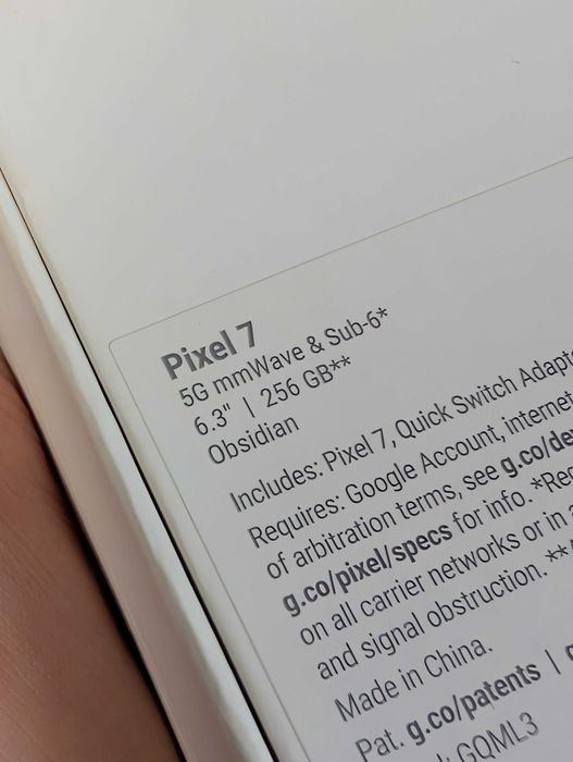 Google Pixel 7 (256gb) Obsidian Black Verizon