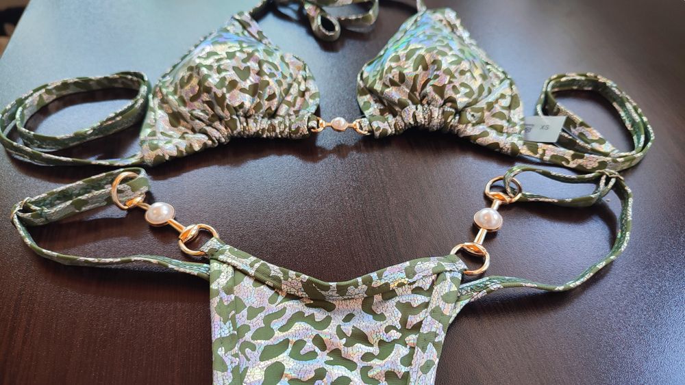 Комплект бикини с леопардов принт