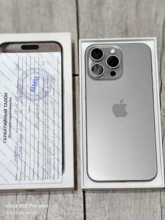iPhone 15 Pro Max 512 gb ёмкость 90