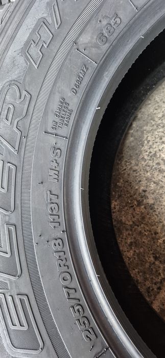 4 anvelope M+S Bridgestone 255/70/18,dot 2021.Pret/bucata.