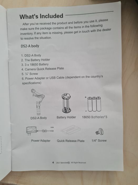 Ikan beholder ds2-a gimbal