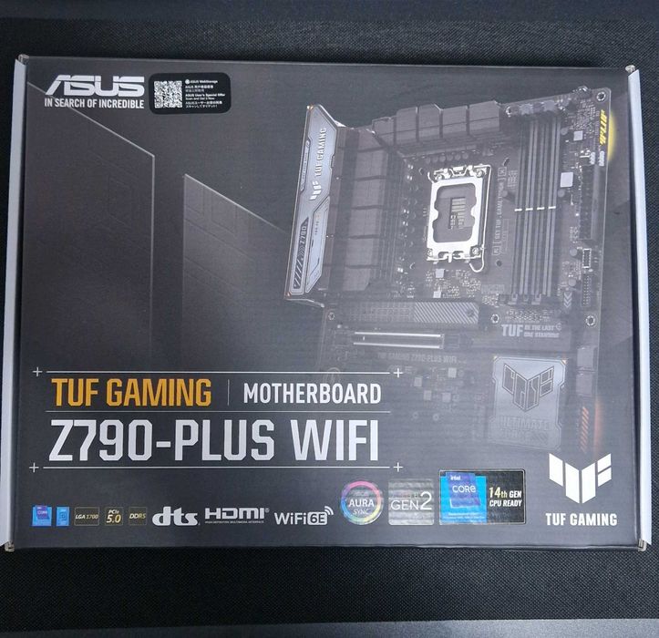 Intel i9 13900KF + Asus TUF Gaming Z790-PLUS WIFI + garantie
