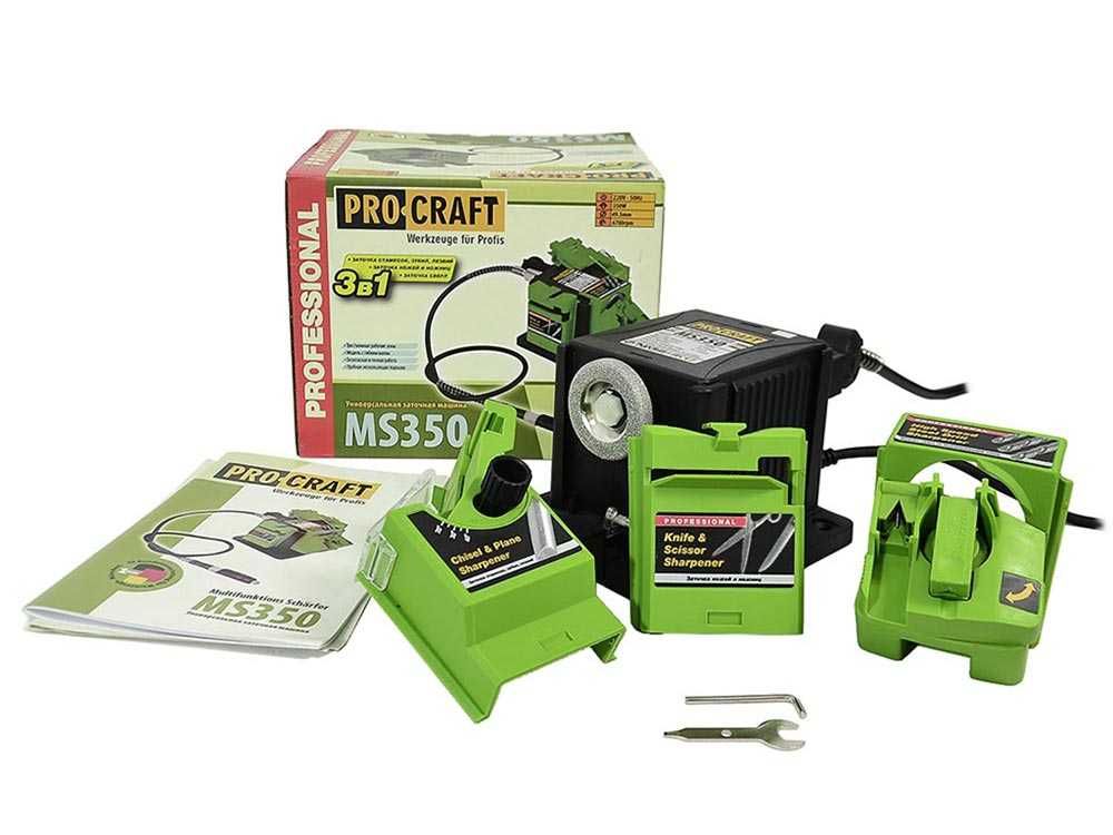 Машина за заточване с гъвкав вал PROCRAFT MS350, 65 W, 49.5 мм гр ...