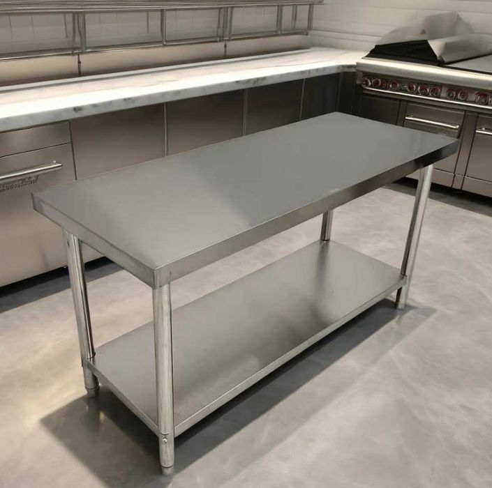 Mese inox cu polita diferite dimensiuni direct din stoc,