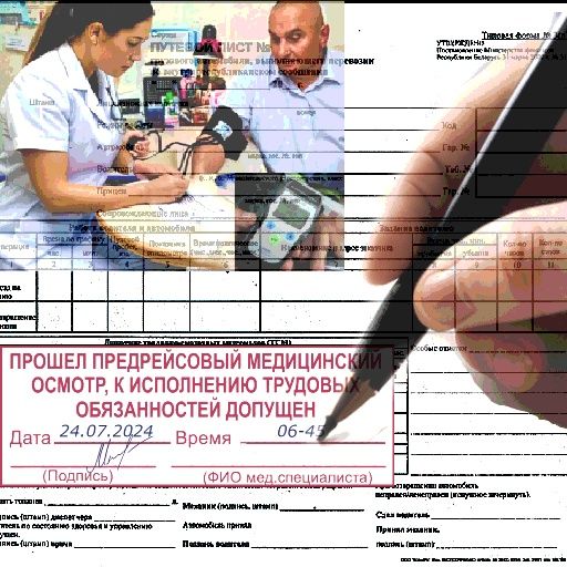 Предрейсовый медицинский осмотр.