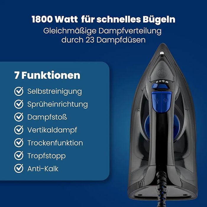 Ноеа прна ютия Clatronic DB 3703 черно/синьо