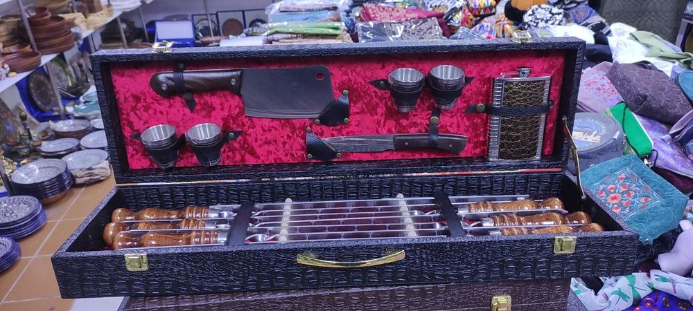 Подарочный шашлычный набор Шампуров премиум