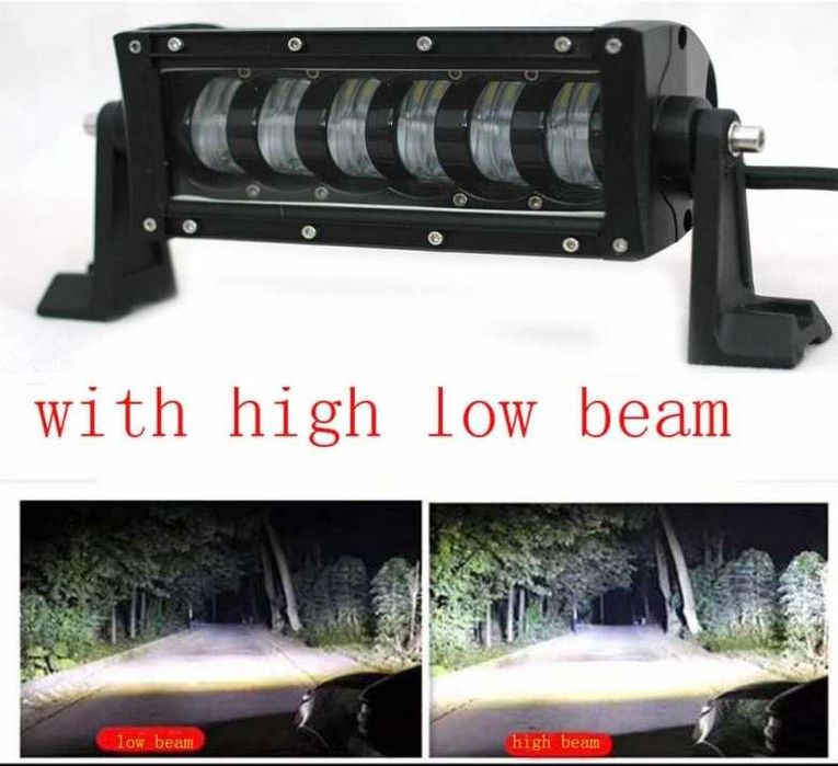 9D 27 СМ 120W Off-Road LED BAR с лупи Hi/Lo Къси и Дълги Светлини