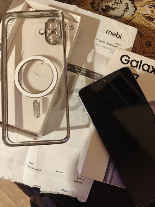 Samsung A07 cutie garanție cablu husa folie  impecabil