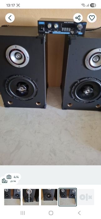 Boxe cu. Amplificator JVC 17cm, 300/30W, se vinde cum se vede în poza.