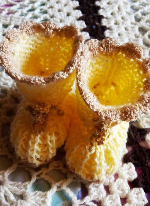 пинетки вязанные