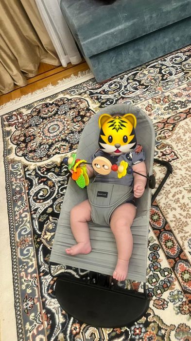 Манеж кровать с матрасом маятниковый механизм