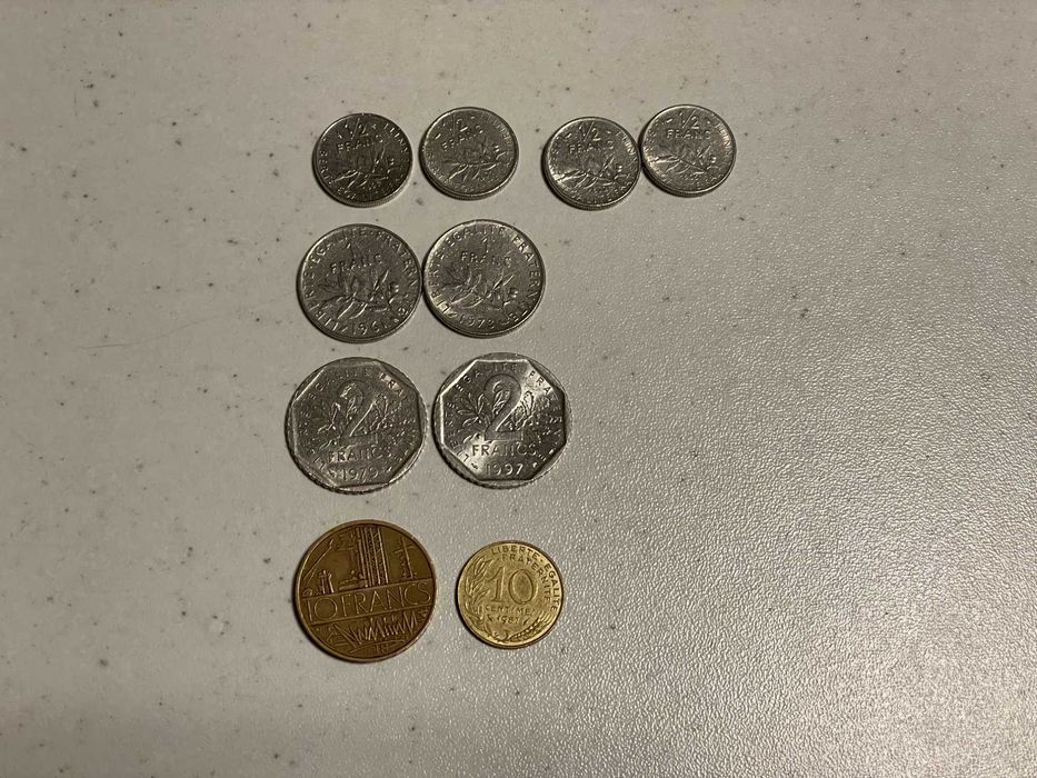 Стари монети от Словения, Гърция, Италия, Холандия, Франция, Югославия