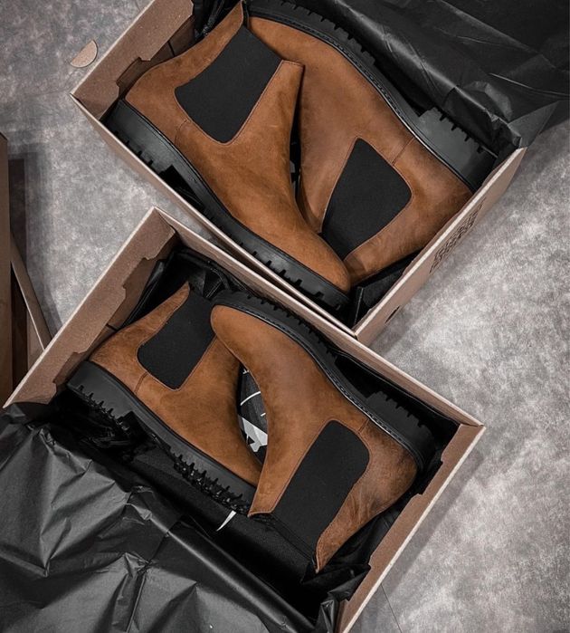 Мужской осенний ботинка Челси