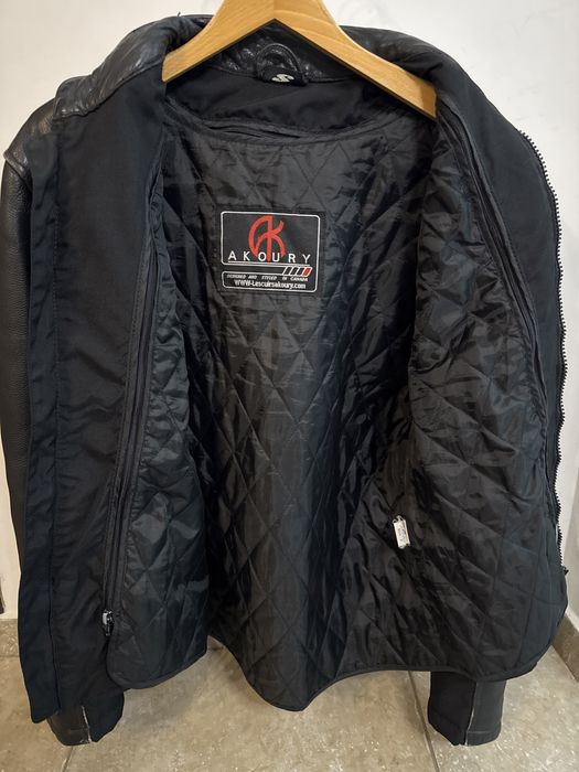 Geacă Moto Piele Akoury S – Ediție Harley H.O.G. – Mesadă Thermolite & Aerisiri