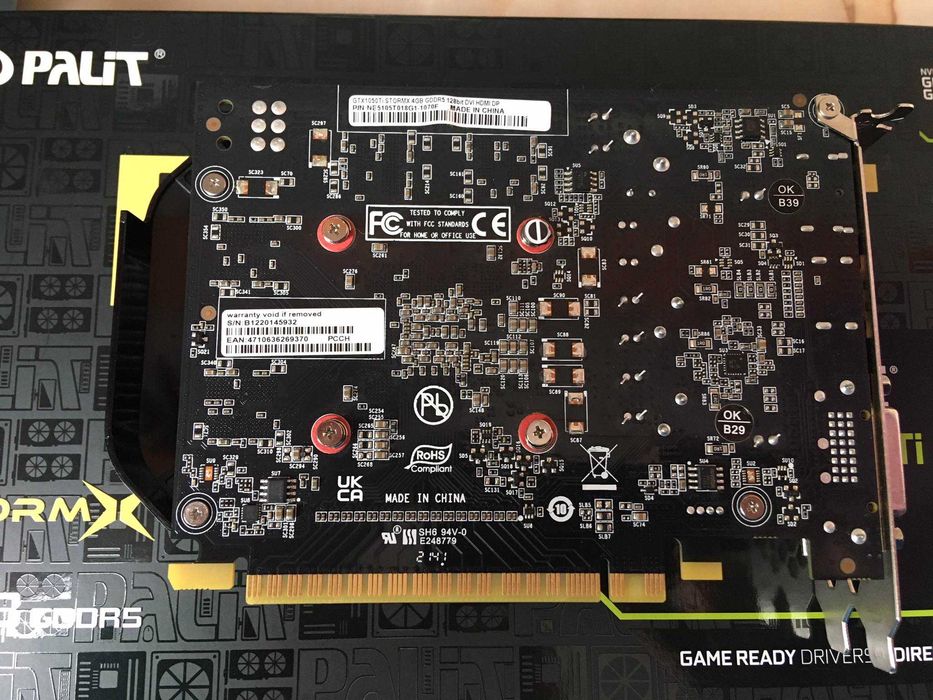 Видеокарта Nvidia GTX 1050TI, 4GB 128BIT