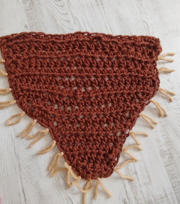 Плетен шал, Плетена жилетка с висока ека + блуза