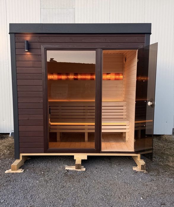 Sauna premium lambriu tei
