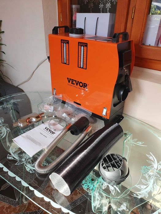 Sirocou 8kw 12v 15a Rezervor Motorina 5L Afisaj LCD Consum 0.1-0.5 L/h